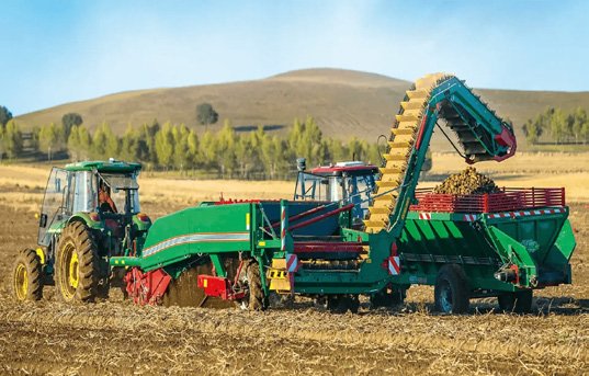 Harvest equipment in the field