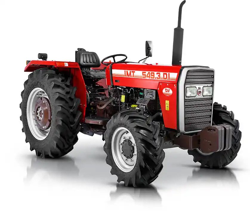 Classic two-wheel-drive farm tractor
