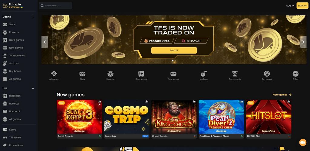Fairspin Gambling enterprise